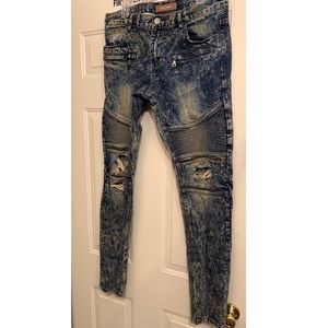 Crysp Denim biker Jeans